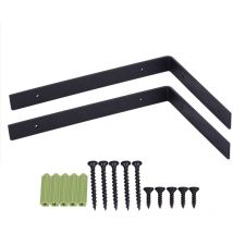 Treetalk - Lot de 2 Equerre Etagere Murale, Supports Pour étagères Lourdes Industrielles, Equerre Charge Lourde, Supports en l, 5 mm d'épaisseur avec