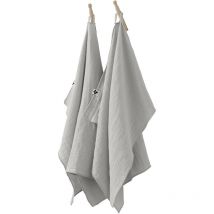 Lot de 2 essuie-mains Gaze de coton 50 x 70 cm Nuage