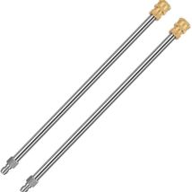 SNQ - Lot de 2 extensions de lance pour nettoyeur haute pression, 17inch, 4000 psi, pistolet pulvérisateur avec connexion rapide 1/4 pour nettoyeur