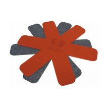 Lot de 2 feutrines rouge et gris 12003960 - Beka