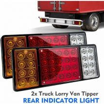Éclairage et réflecteurs pour remorque, Lot de 2 feux arrière de voiture 36 LED 12 V
