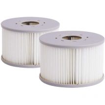 Lot de 2 filtre spa Mspa - Accessoire spa pour l'entretien de votre spa gonflable