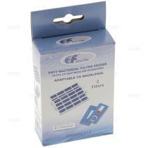 Lot de 2 filtres anti bacterien pour refrigerateur Whirlpool WF009 Eurofilter