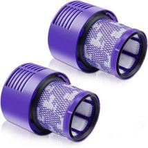 Treetalk - Lot de 2 filtres arrière de rechange V10 pour aspirateur Dyson V10, V10 Absolute, V10 Animal, V10 Motorhead, V10 Total Clean, SV12
