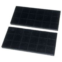 De Dietrich - Lot de 2 filtres charbon 289X145X10 mm (4055026050) Hotte aeg, bauknecht ikea whirlpool, kitchenaid