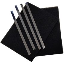 Lot de 2 filtres charbon (avec tiges de fixation) 220X115 mm
