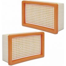 CCYKXA Lot De 2 Filtres Plissés Plats Compatibles Avec Les Aspirateurs Multi-Usages Kärcher Mv4 / Mv5 / Mv6 / Wd4 / Wd5 / Wd6.
