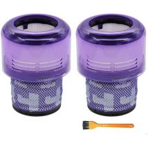 KZQ - Lot de 2 filtres pour aspirateur Dyson V11 V15 SV14 SV22 - Lavable - Compatible avec Absolute Animal Detect Cyclone Extra Pro Torque Drive