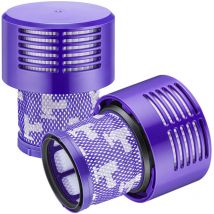 Toolive - Lot de 2 filtres V10 pour aspirateur Dyson, lot de 2 filtres de rechange pour aspirateur Dyson V10, V10 Absolute, V10 Animal, V10
