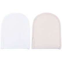 Lot de 2 gants de bain exfoliants en luffa de qualité supérieure, éponge double face, gants, mitaines