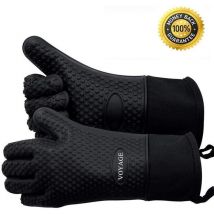Lot De 2) Gants De Four Haut De Gamme Jusqu'à 350°C - Gants De Grill En Silicone Extrêmement Résistants à La Chaleur Gants De Barbecue Pour La
