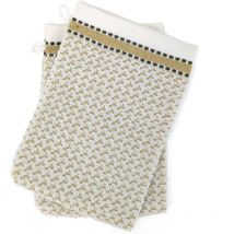 Gant de toilette coton santorini Liteau