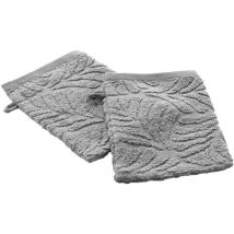 Lot de 2 gants de toilette ocala - Eponge ciselée unie