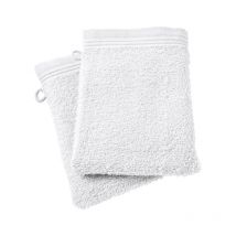 Lot de 2 gants de toilette 'Spa' 15 x 21 cm / 400 gr/m² - Couleur: 'Spa' Neige