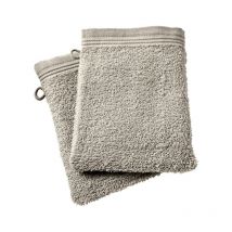 Lot de 2 gants de toilette 'Spa' 15 x 21 cm / 400 gr/m² - Couleur: 'Spa' Sable