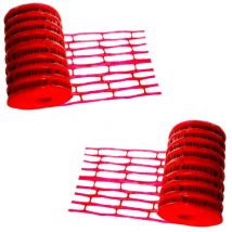 Samex - Lot de 2 grillages avertisseur rouge électrique 25 m x 30 cm
