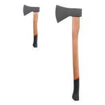 Gt Garden - Lot de 2 haches avec manche en bois : hache + hachette