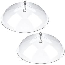 Lot de 2 housses de protection pour mangeoires à oiseaux, dôme de protection, housse de protection contre la pluie pour mangeoires à oiseaux