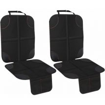 Lot de 2 housses de siège de voiture avec rembourrage épais pour sièges de voiture, en cuir ou en tissu
