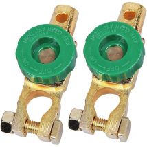 Lot de 2 Isolateur Batterie Electrique Interrupteur Terminal Connexion, Cosse Batterie Bornes Pour Déconnecter le Terminal Universel de Votre