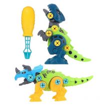 Lot de 2 jouets dinosaures à démonter