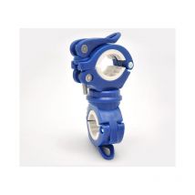 Lot de 2 lampes de poche pour vélo, support de lampe de poche pour vélo, support de lampe de poche pour vélo, bleu