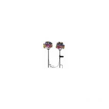 Lot de 2 lampes solaires papillon pour décoration de jardin et terrasse