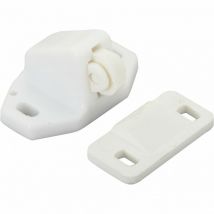 Lot de 2 loqueteaux à bille plastique L.27 x l.35 mm - Hettich