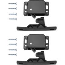 Lot de 2 loquets de porte d'armoire pour camping-car, loquets de porte de caravane, accessoires pour armoires, portes coulissantes, maison, cuisine,