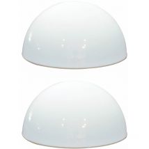 2x led Solaire Extérieure Lampes Jardin Patio Spotlights Luminaire Ball Path Lights blanc