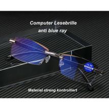 Lot de 2 lunettes de lecture anti-lumière bleue sans monture