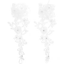 Feiyue - Lot de 2 magnifiques couvre-doigts de mariage pour décorations de robe de mariée