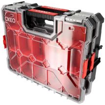 Oxeo - Lot de 2 Mallettes organiseur superposées - 2x12 Compartiments Amovibles - résistant aux chocs - 2 profondeurs