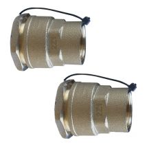 Arco - Lot de 2 Manchons laiton droit pehd Ø25 Femelle 3/4 (20/27) - acs 16 Bars