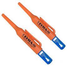 Promo lot de 2 marqueurs bleus a pointe profilee fine