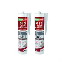 Parexlanko - Lot de 2 Mastics acryliques 613 Joint acrylique - Blanc - 300ml