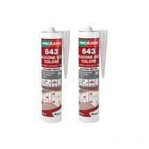 Lot de 2 Mastics silicones neutres PAREXLANKO 643 Silicone Bâti - Gris - 300ml
