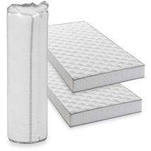 Deko Dream - Lot de 2 matelas - 90 x 190 cm - Mousse - 14 cm - 5 zones de confort Hahtuva