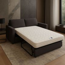 Matelas Souple avec contact latex 200x200 x 10 cm + Oreiller Visco - 7 zones de Confort - ame rembourrage 100 % polesther - âme 100 % polyuréthane