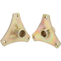 Jeffergarden Lot de 2 moyeux d'essieu arrière de roue cannelée 3 goujons 17 dents de remplacement pour 50 cc - 110 cc Quad Dirt Bike atv