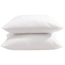 Lot de 2 oreillers éco naturels moelleux enveloppe coton bio Someo 50x70
