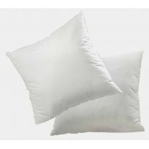 Lot de 2 oreillers microfibre 60x60 cm