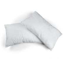 Oreiller rectangulaire ou carré moelleux 100% Polyester Fibres Creuses Coussin Promo Linge 50x70 cm - Lot de 2.