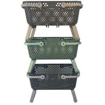 Panier Lot de 2 paniers Kajo 15L Gris / Gris Souris