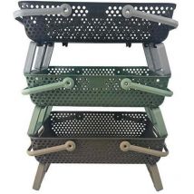 Panier Lot de 2 paniers Kajo 20L Vert Olive / Vert Amande