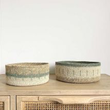 Lot de 2 paniers Lilong vert thym