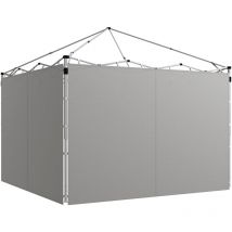 Lot de 2 panneaux latéraux barnum tonnelle 6x3 m ou 3x3 m oxford gris