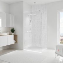 Schulte - Panneau mural 100 x 255 cm Parement béton, revêtement pour douche et salle de bain, DécoDesign décor