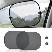 Lot de 2 pare-soleils pour fenêtre de voiture, pare-soleil pour fenêtre latérale, pare-soleil pour bébé, protection contre le soleil, l'éblouissement