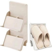 Lot de 2 Petite Etagere Chaussure, Empilable Porte-Chaussures, Petites Armoires à Chaussures Empilables Multicouches for la Maison ÉConomisent de